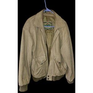 Global Identity Vintage Men’s Brown Leather G-III Bomber Aviator Jacket Size L